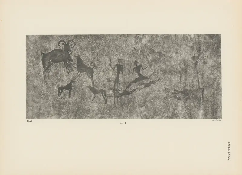 Ekade Ektab die Felsbilder Fezzans Pl.72 av Leo Frobenius
