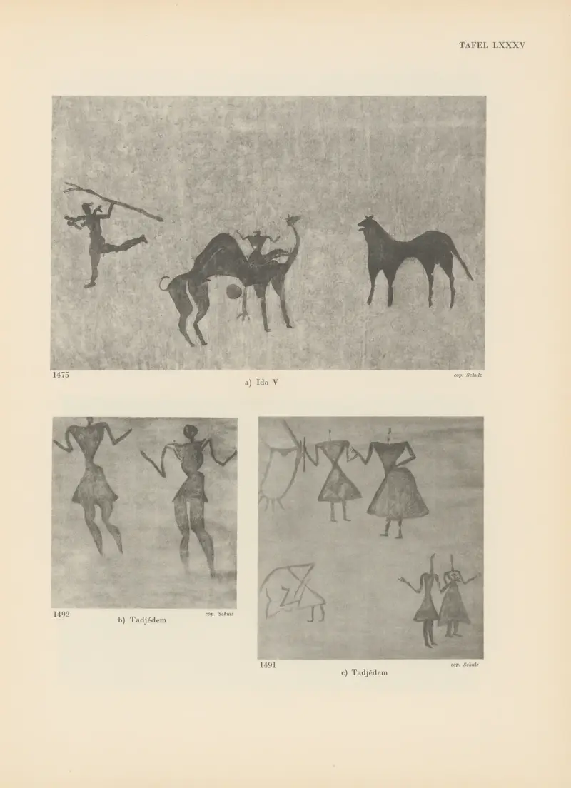 Ekade Ektab die Felsbilder Fezzans Pl.76 av Leo Frobenius