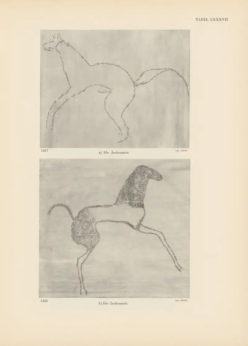 Ekade Ektab die Felsbilder Fezzans Pl.77 av Leo Frobenius