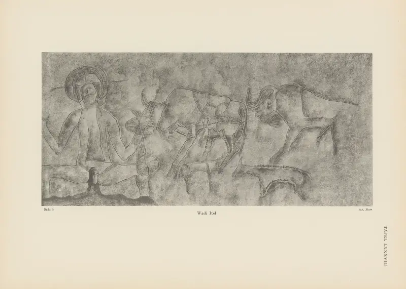 Ekade Ektab die Felsbilder Fezzans Pl.78 av Leo Frobenius