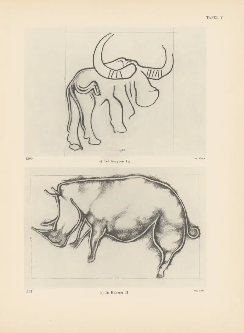 Ekade Ektab die Felsbilder Fezzans Pl.82 av Leo Frobenius