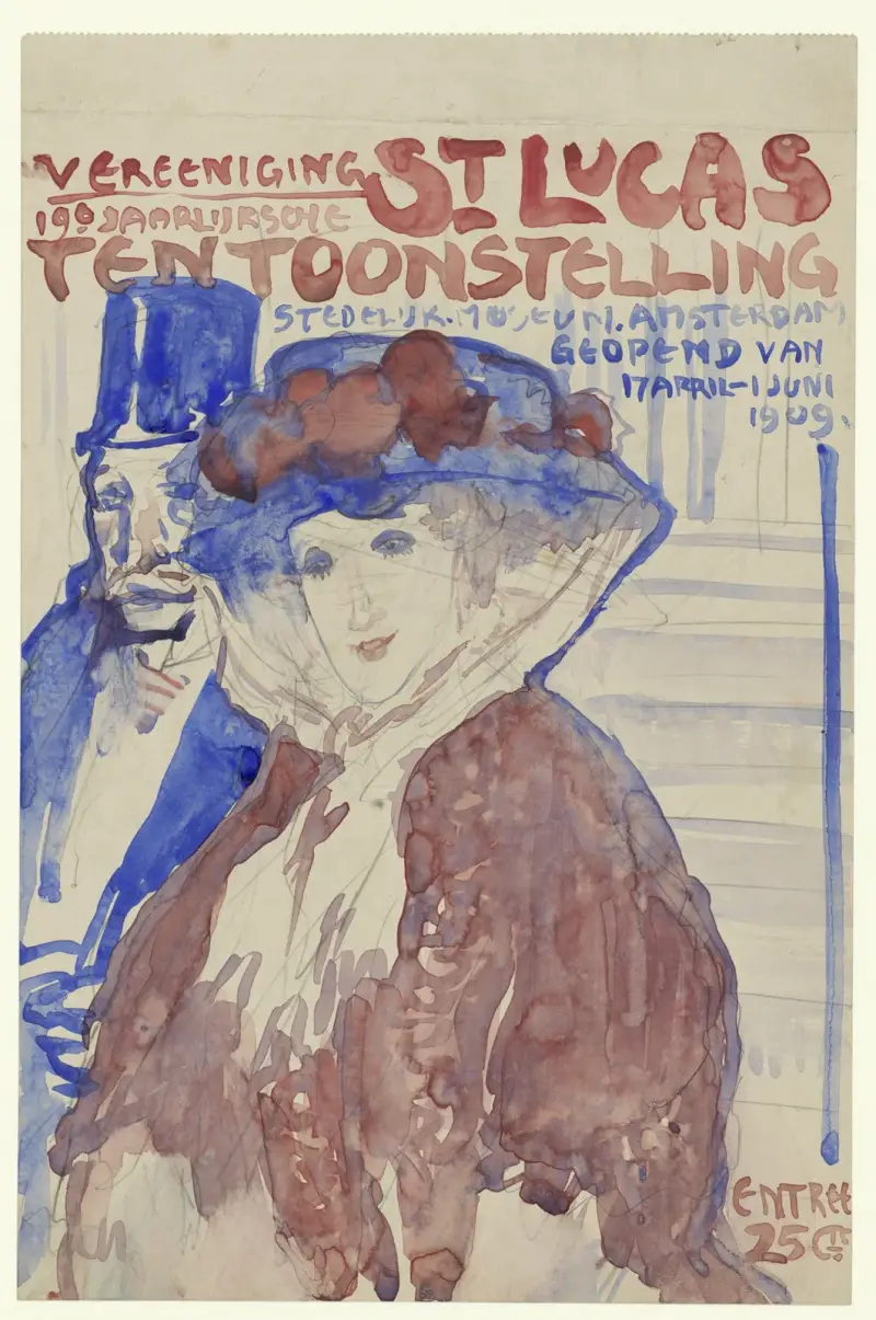 9:e årliga utställningen av föreningen St. Lukas i Stedelijk Museum i Amsterdam av Leo Gestel
