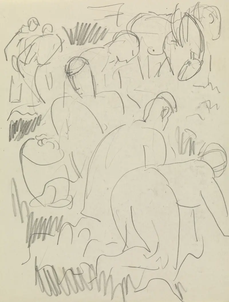 Die Ernte, Bauern bei der Arbeit auf dem Feld von Leo Gestel
