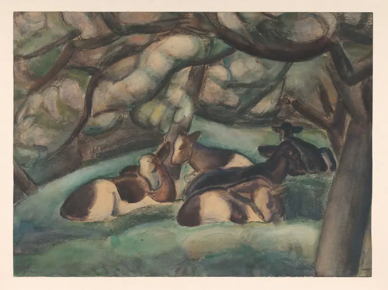Kor i Beemster av Leo Gestel