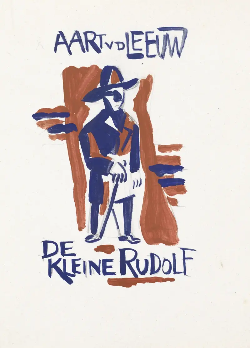 Ontwerp voor boekband van De Kleine Rudolf door Aart van der Leeuw, 1891 – nr 2 av Leo Gestel