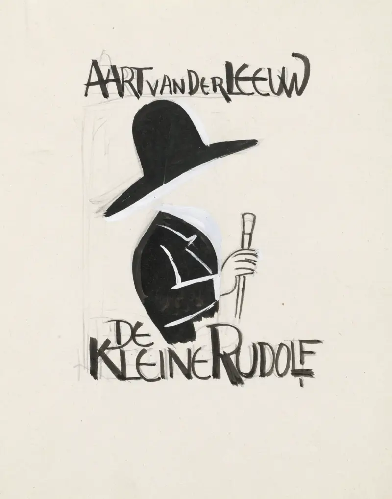 Entwurf für den Buchumschlag von De Kleine Rudolf von Aart van der Leeuw – Nr. 2 von Leo Gestel
