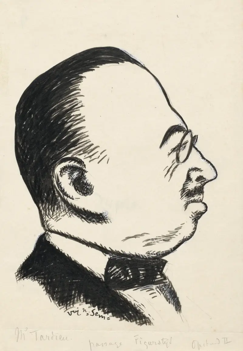 Portret van André Tardieu av Leo Gestel