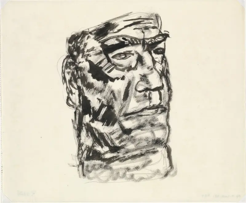 Porträtt av man av Leo Gestel