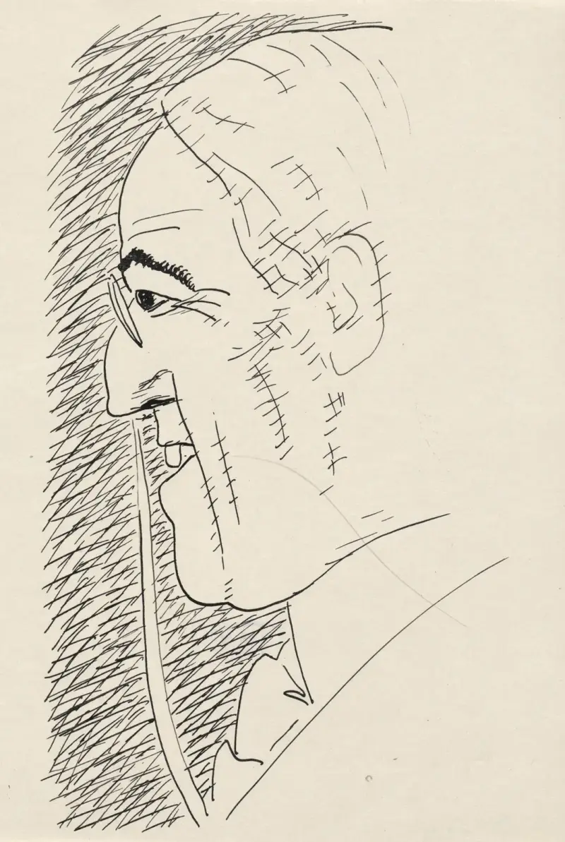 Porträtt av Thomas Woodrow Wilson av Leo Gestel