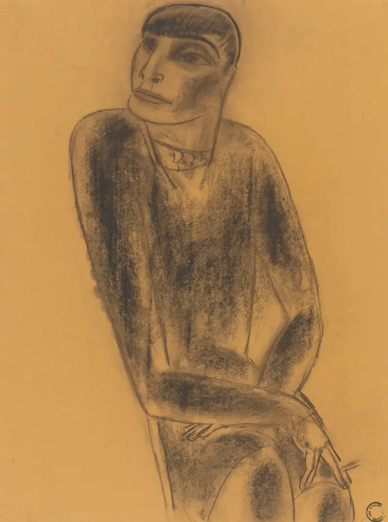 Rökande kvinna av Leo Gestel