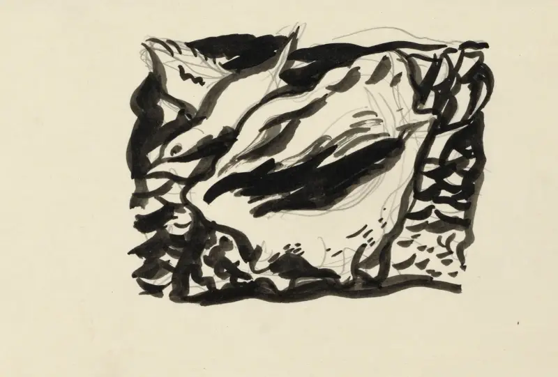 Snäcka och mås av Leo Gestel
