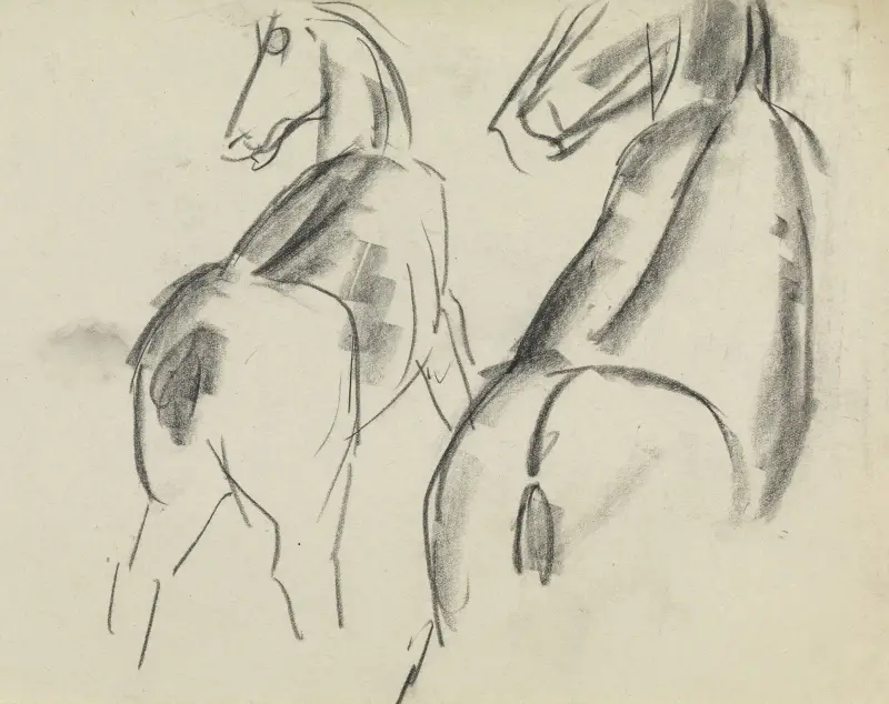 Häststudier av Leo Gestel