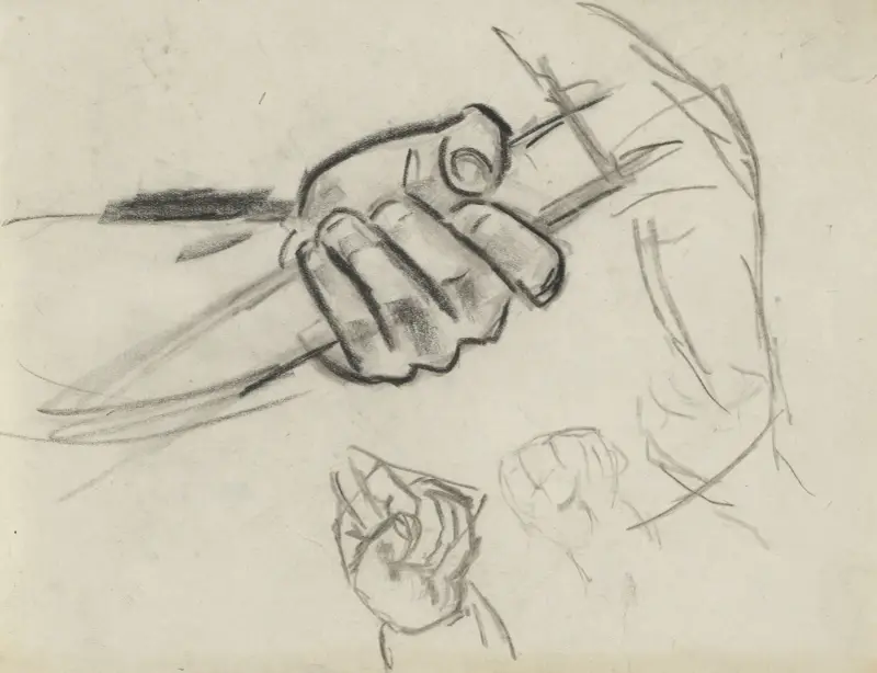 Studier av händer av Leo Gestel