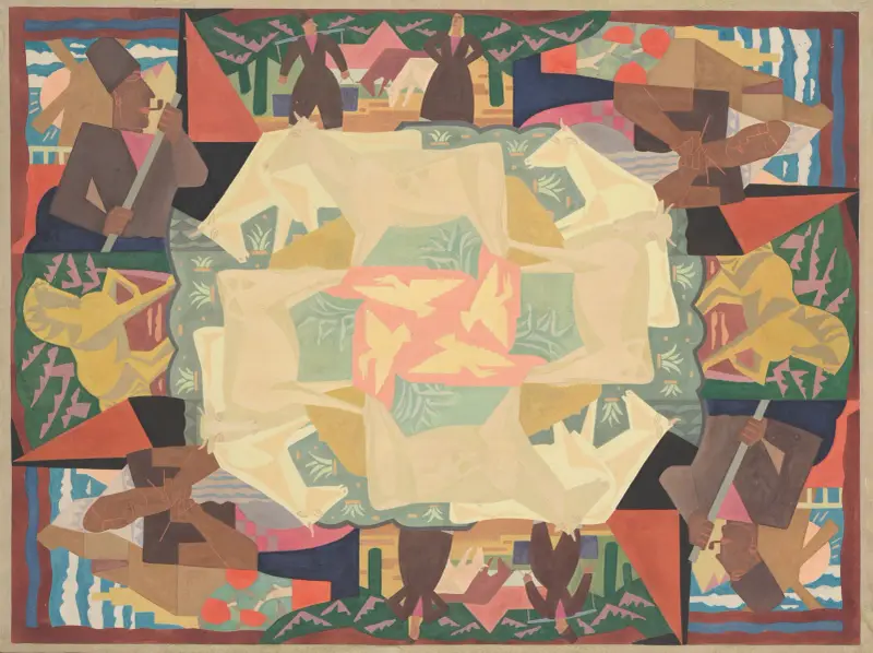 Mattmönster motiv 'Holland' av Leo Gestel