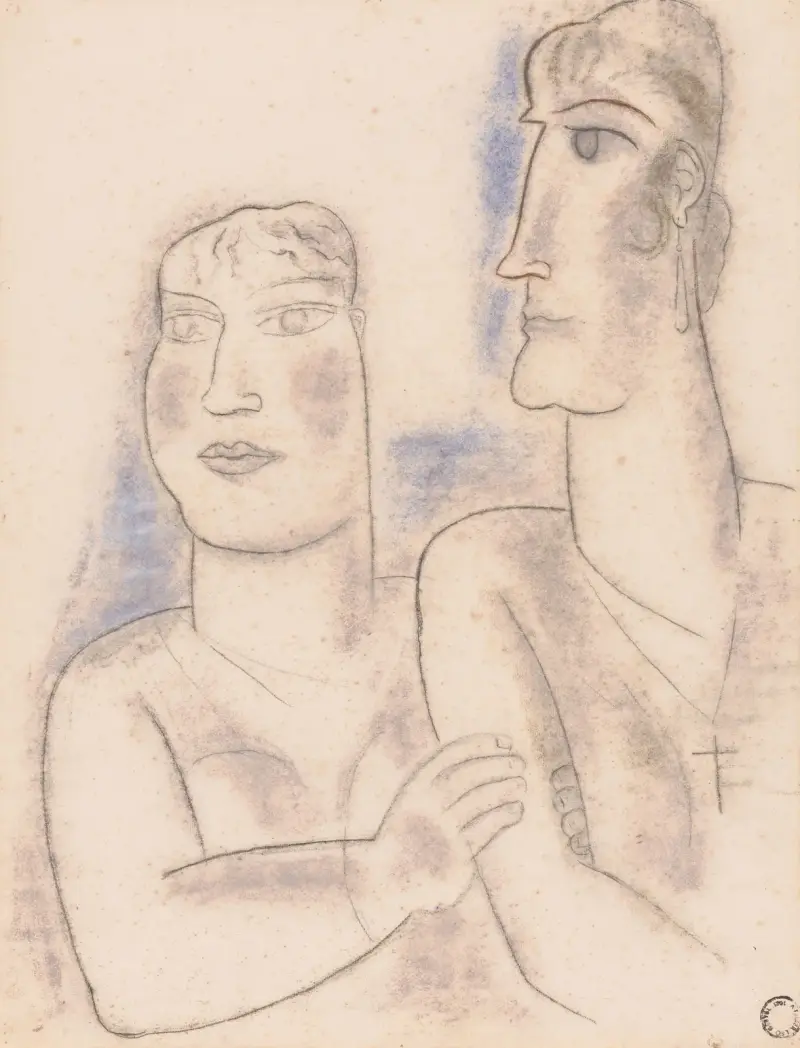 Två kvinnor av Leo Gestel