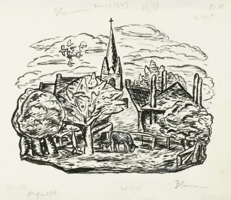 Vinjett för biografi om Gestel av prof. W. van der Pluym av Leo Gestel