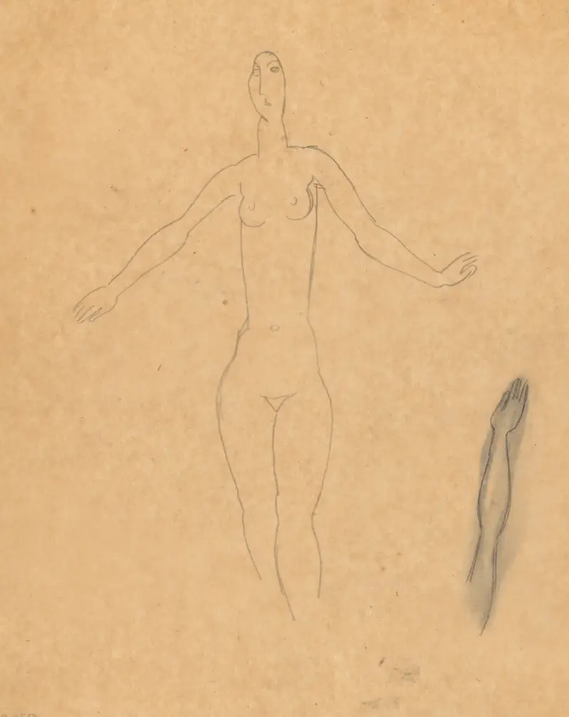 Kvinnoakt av Leo Gestel