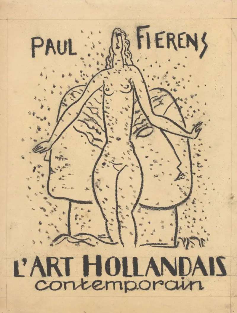 Kvinnlig naken med prickar (Paul Fierens ‘L’Art Hollandais contemporain’) av Leo Gestel