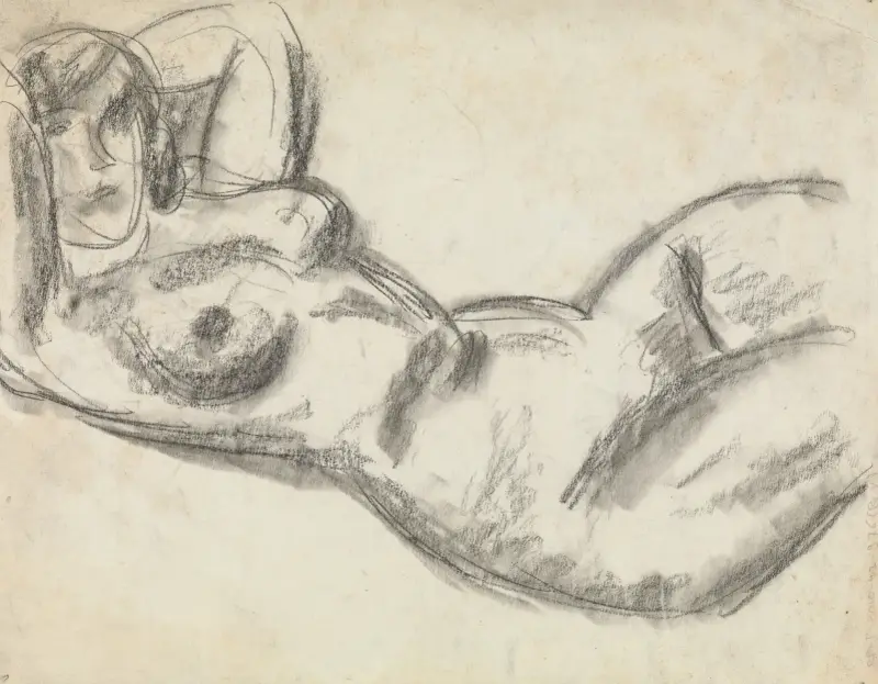 Kvinnlig nakenakt av Leo Gestel