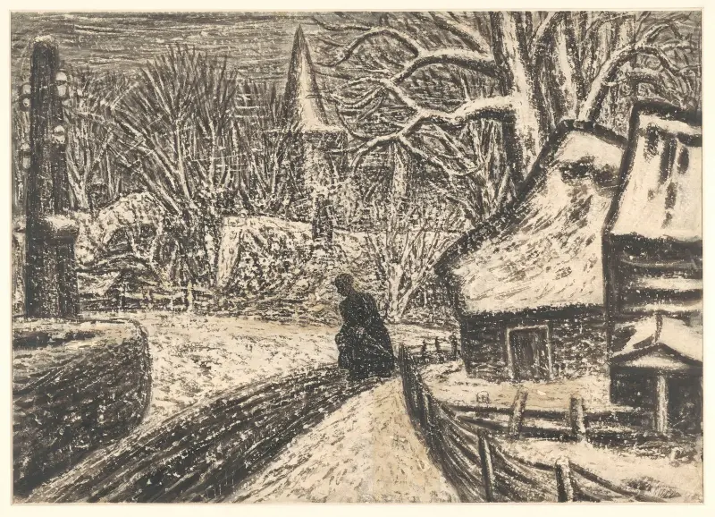 Vinter i Blaricum av Leo Gestel