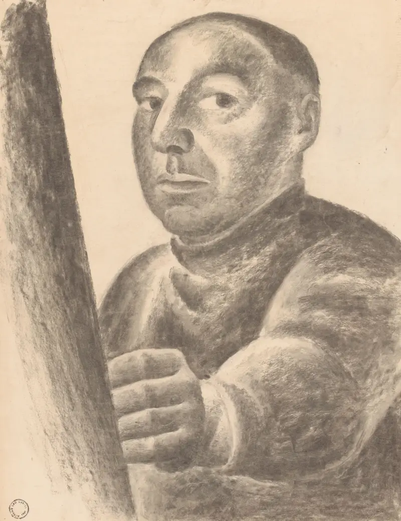 Självporträtt av Leo Gestel