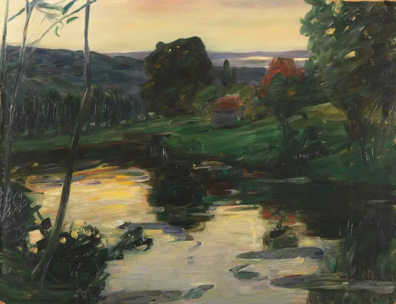 Krajina u jezer Osterseen, Leo Putz