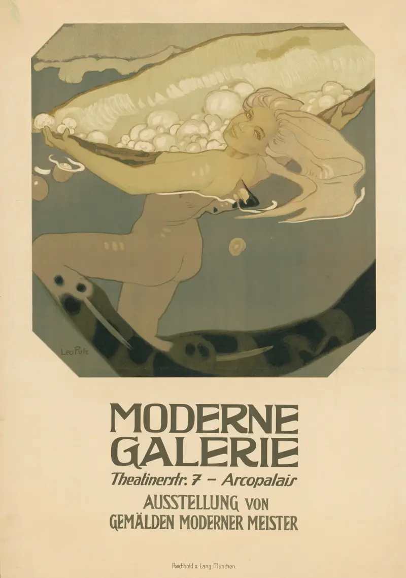 Moderne Galerie, Ausstellung von Gemälden Moderner Meister av Leo Putz