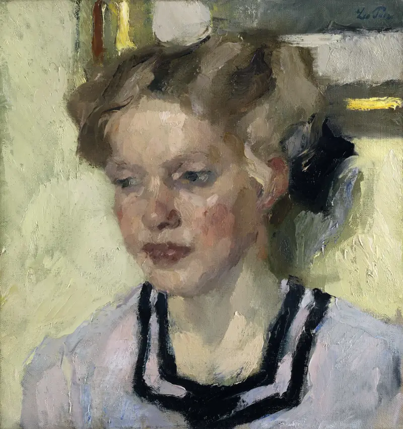 Portrait of Mina Hasch av Leo Putz