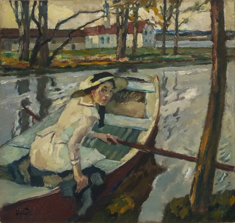 Ruderpause (Hartmannsberg) av Leo Putz