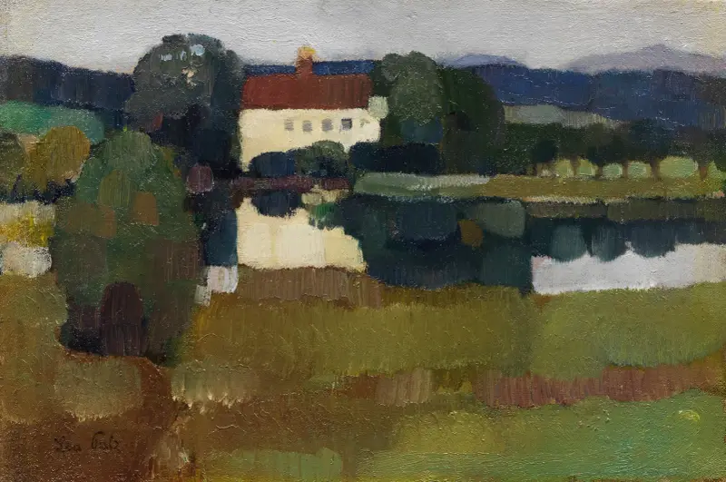 Schloß am See (Hartmannsberg) von Leo Putz