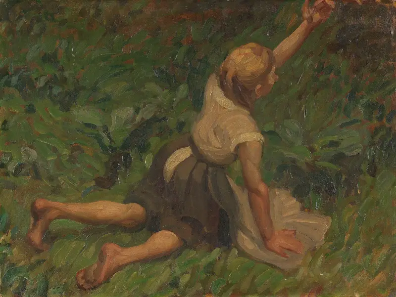 Studie till Askungen av Leo Putz