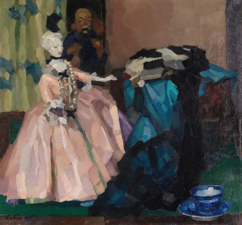 Weiße Puppe von Leo Putz