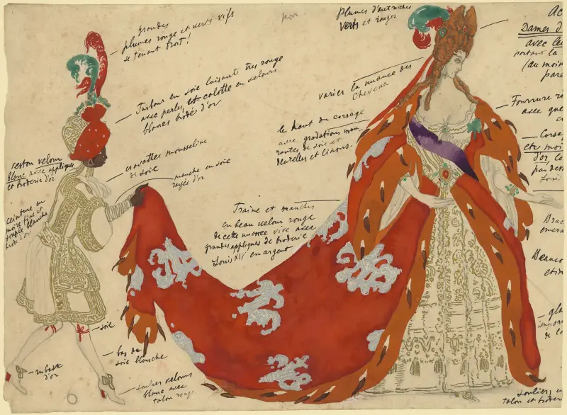 A Courtier in The Sleeping Princess av Léon Bakst