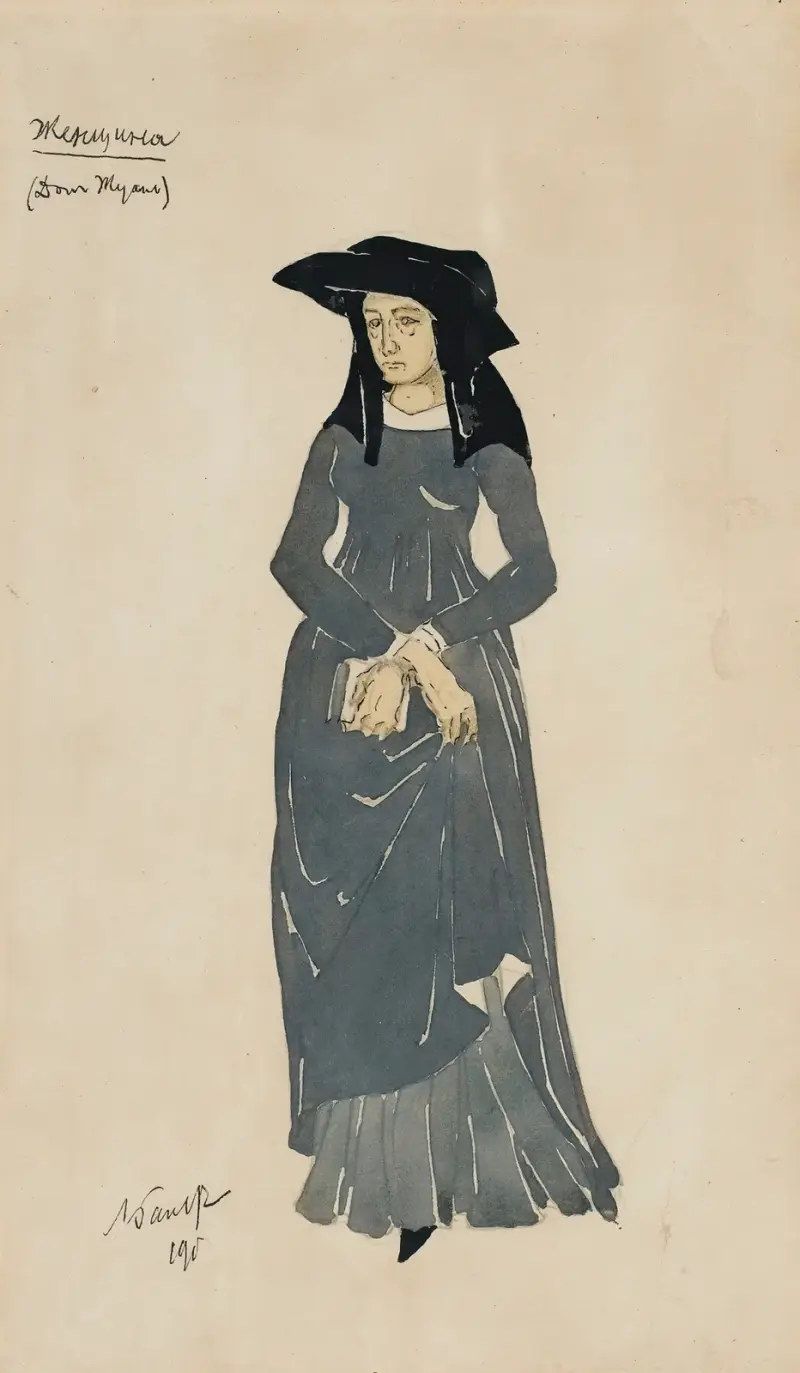 Kostymdesign för Don Juan II av Léon Bakst