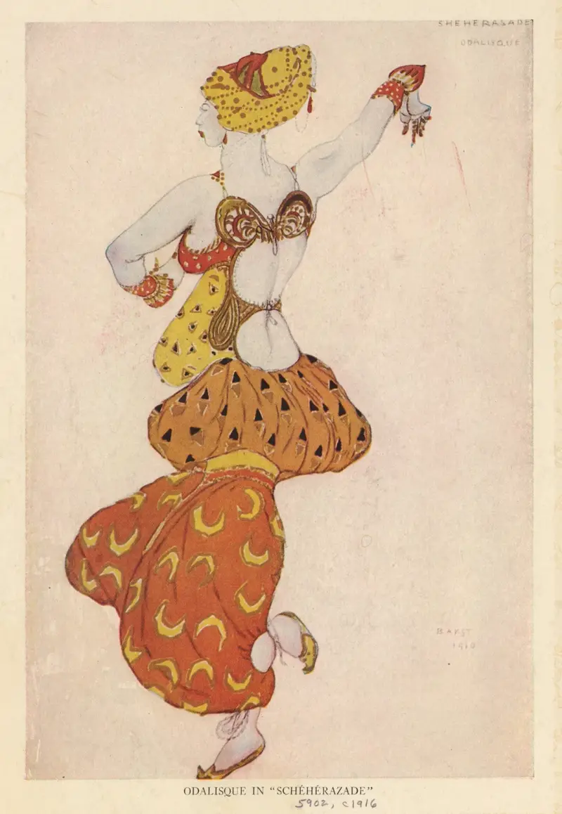 Odalisque in ‘Schéhérazade’ av Léon Bakst