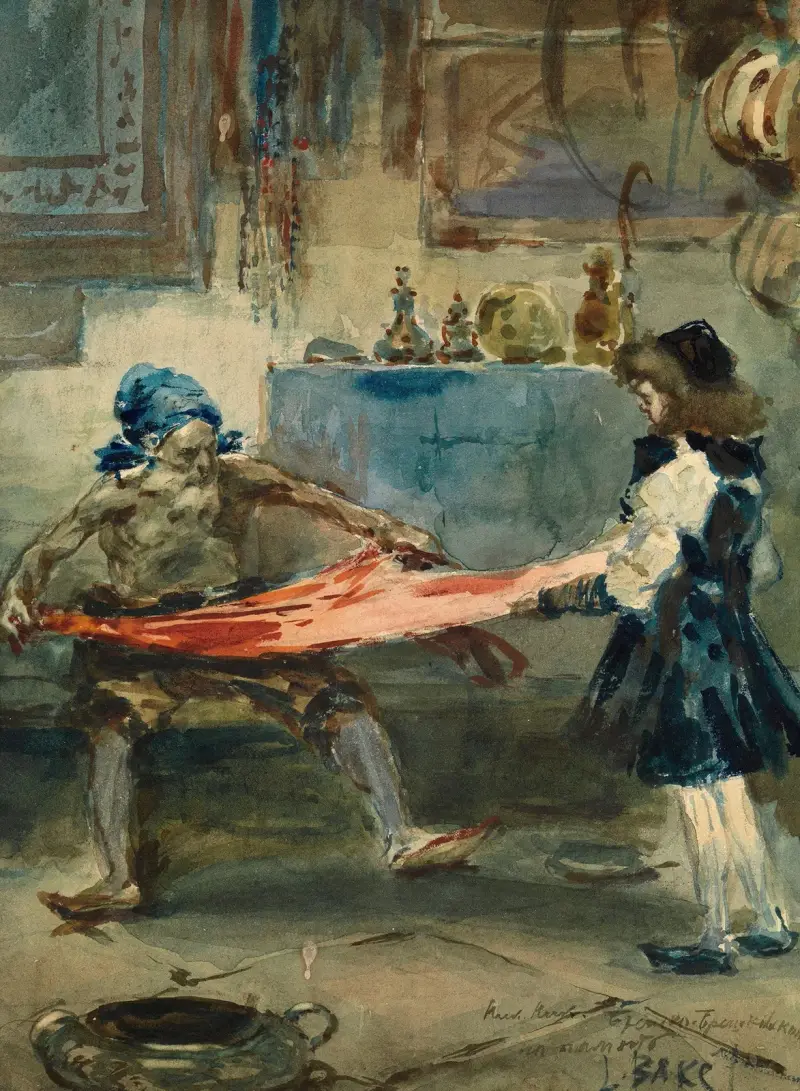 Orientalsk scen av Léon Bakst