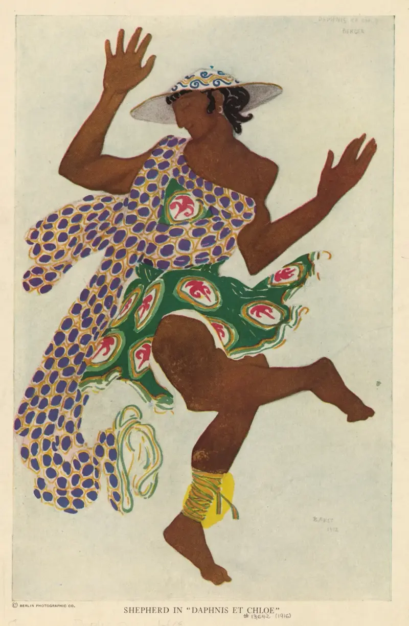 Shepherd in ‘Daphnis et Chloe’ av Léon Bakst