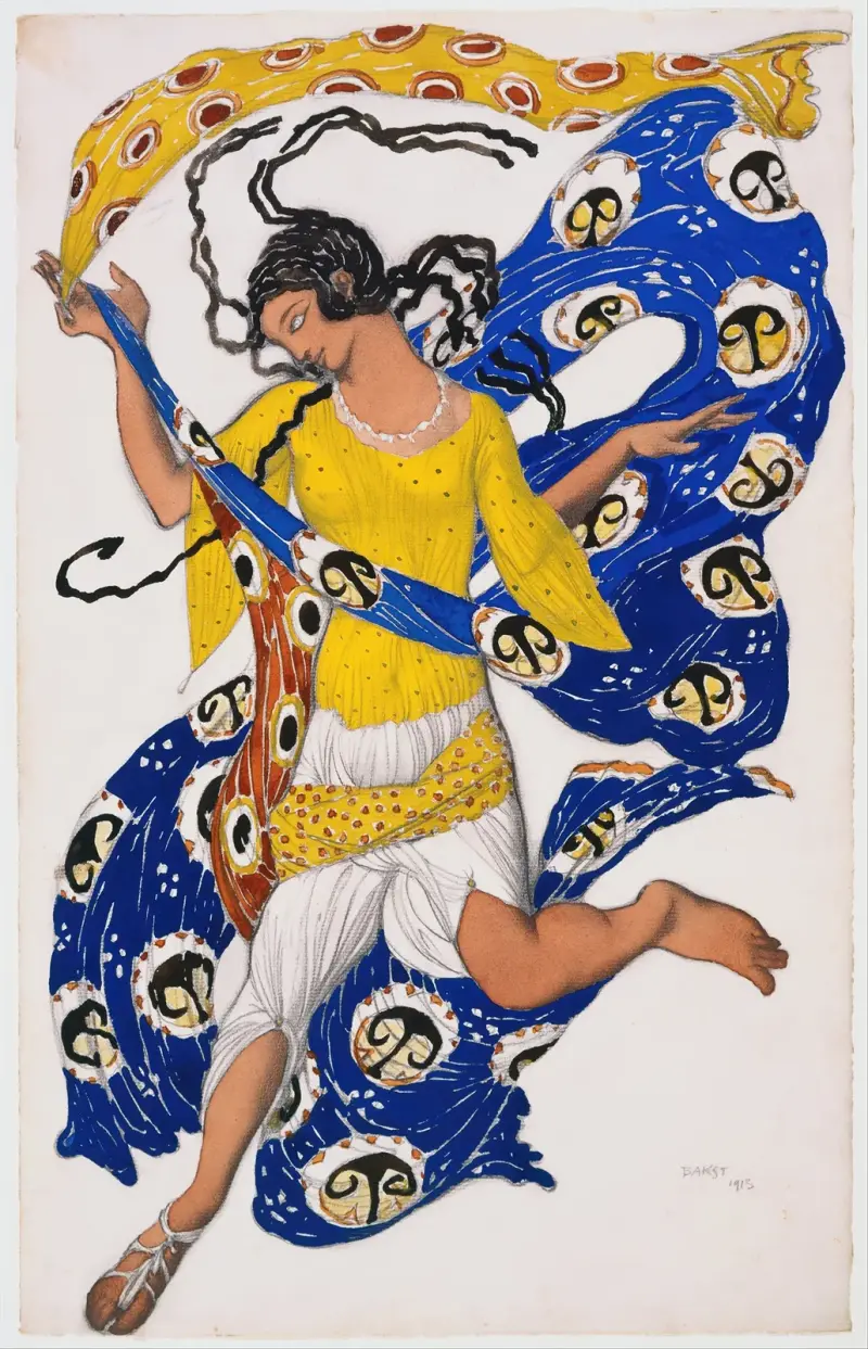 Motýl (kostýmní návrh pro Annu Pavlovou), Léon Bakst