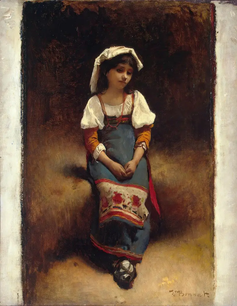 Italian Woman av Léon Bonnat