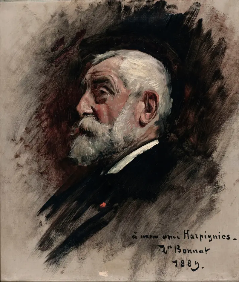 Portrait d’Henri Harpignies av Léon Bonnat
