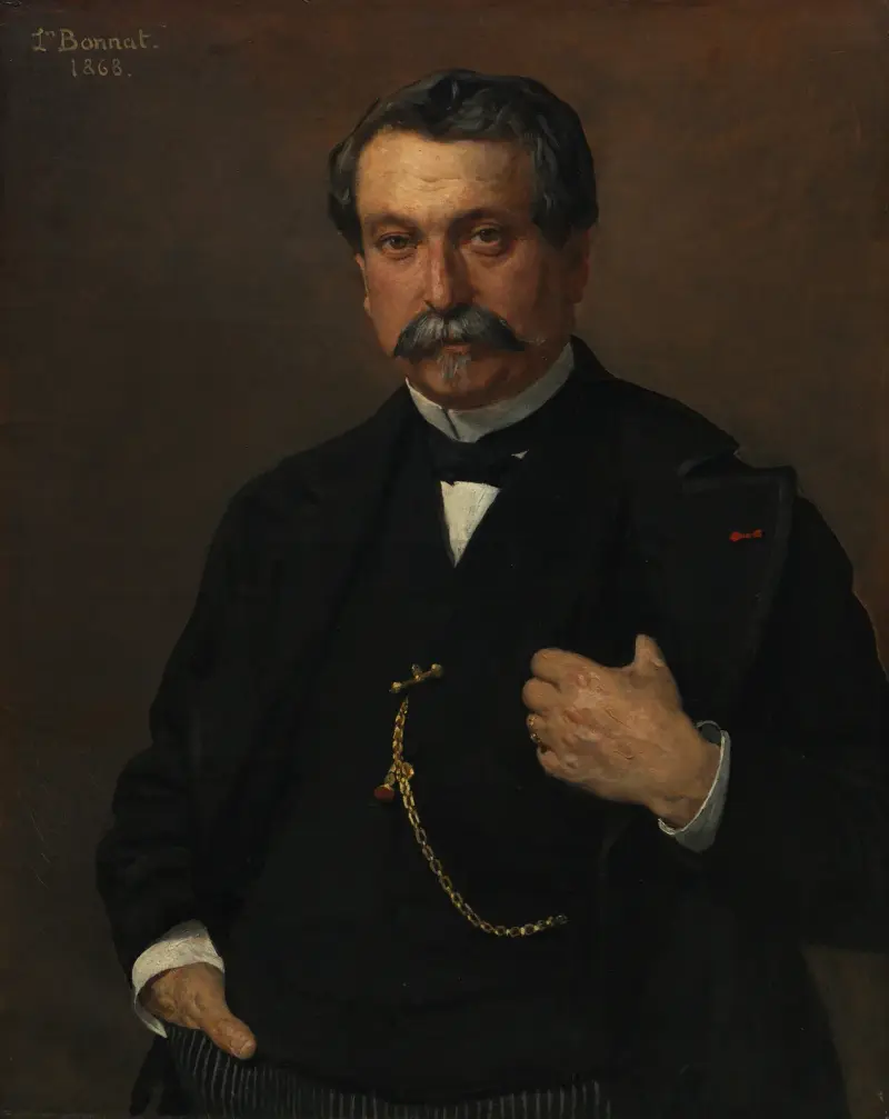 Portrait of Jean Léglise, Merchant, Mayor of Saint-Martin-de-Seignanx av Léon Bonnat