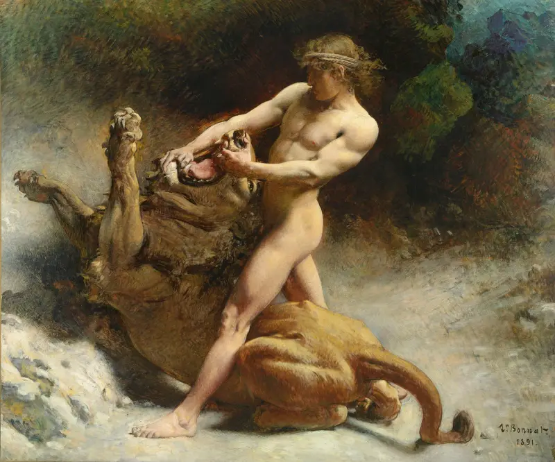 Samsons ungdom av Léon Bonnat