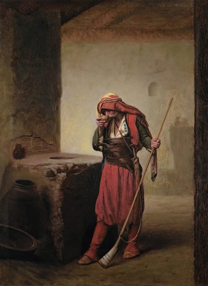 Arnaut Drinking av Jean-Léon Gérôme