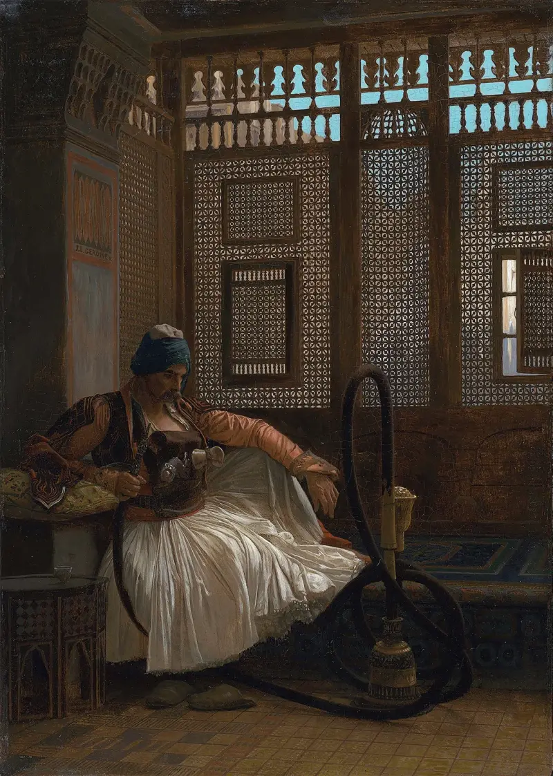 Rökande arnaut av Jean-Léon Gérôme