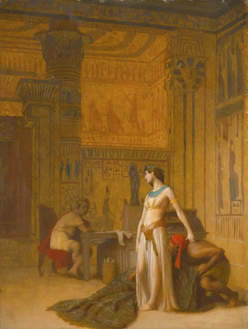 Kleopatra och Caesar av Jean-Léon Gérôme