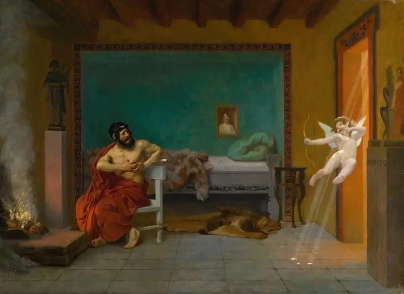 Cupid Runs out the Door av Jean-Léon Gérôme