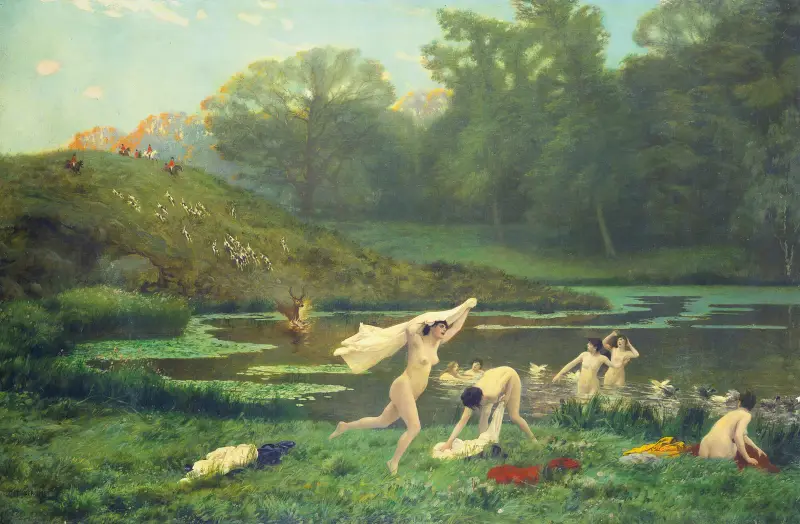 Diana och Aktaion av Jean-Léon Gérôme
