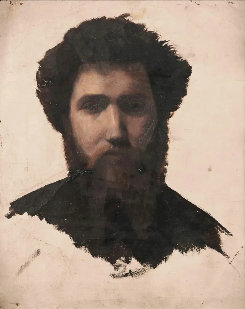 Bondehuvud, framifrån av Jean-Léon Gérôme
