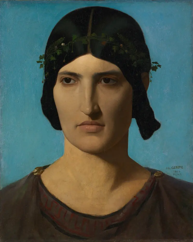 Head of an Italian Woman av Jean-Léon Gérôme