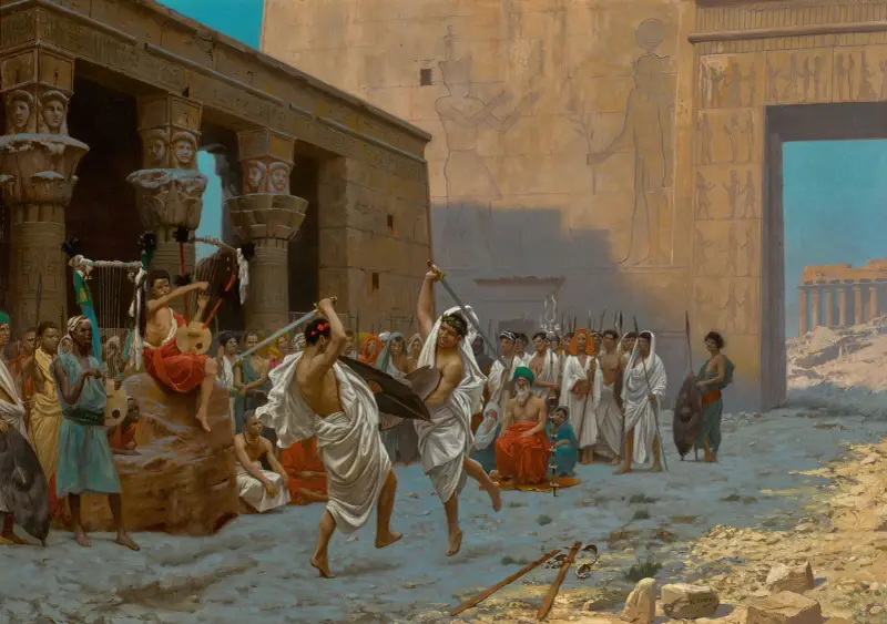 Den pyrriska dansen av Jean-Léon Gérôme
